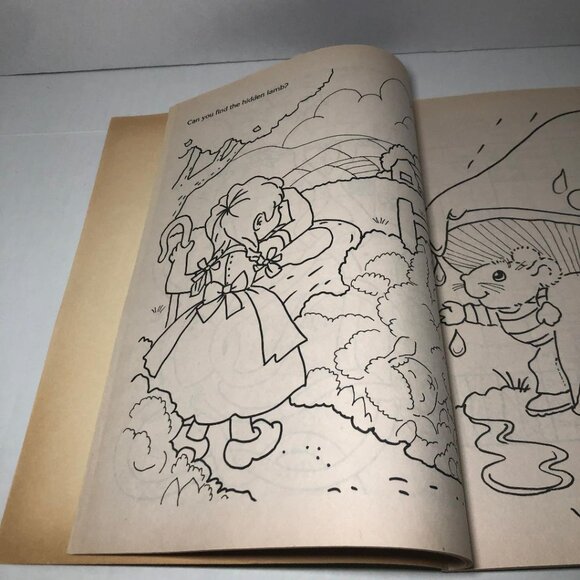 Happy Spring Big Activity Coloring Book 1993 Golden's Books Learning Easter 90' - Picture 7 of 10
